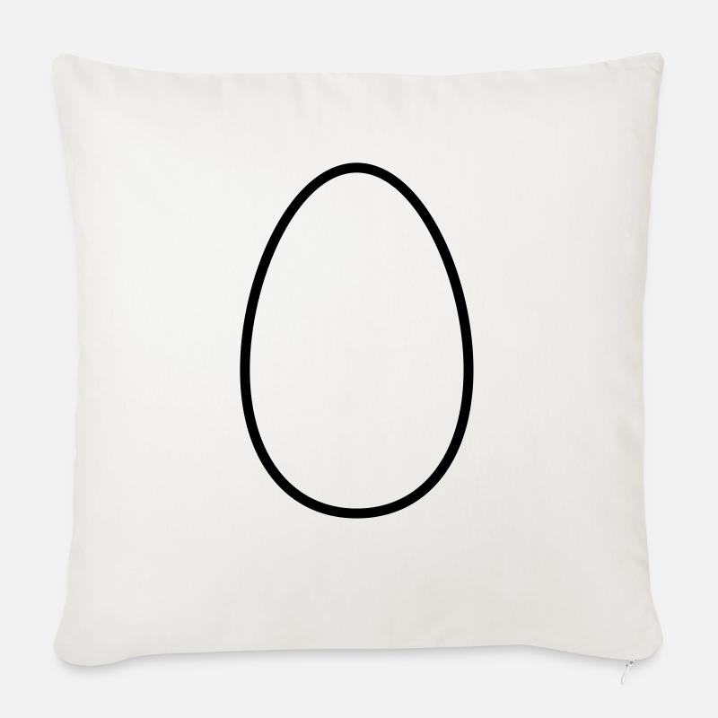 Egg - Sofa pillowcase 17,3'' x 17,3'' (45 x 45 cm) - natural white