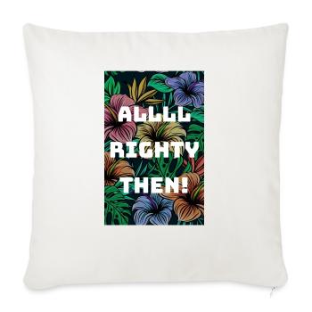 Très bien, alors - Housse de coussin décorative 45 x 45 cm - blanc nature - Devant