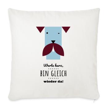 Ronja-gleich-wieder-da - Sofakissenbezug 45 x 45 cm - Naturweiß  - Vorne