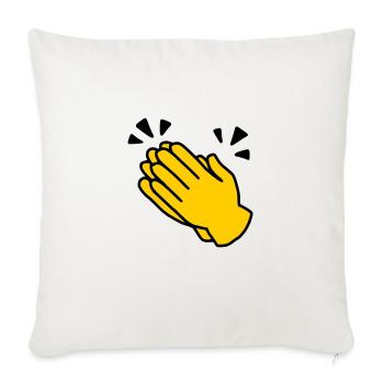 Emoji Applaus Skizze Farbe - Sofakissenbezug 45 x 45 cm - Naturweiß  - Vorne