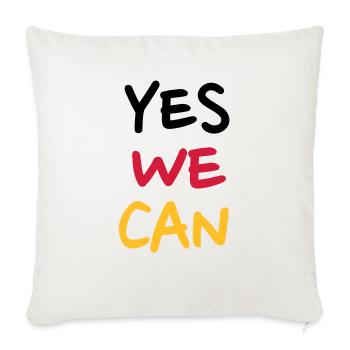 Yes we can - Sofa pillowcase 17,3'' x 17,3'' (45 x 45 cm) - natural white - Front