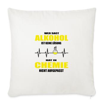 Chemie - Sofakissenbezug 45 x 45 cm - Naturweiß  - Vorne