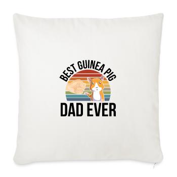 Cobaye - Housse de coussin décorative 45 x 45 cm - blanc nature - Devant