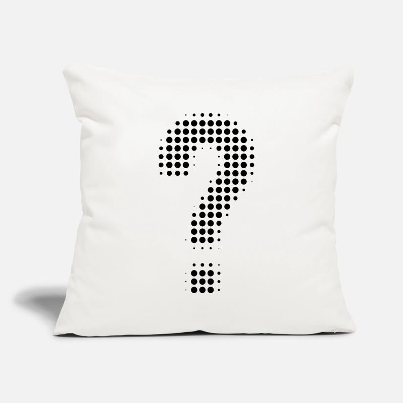 Optique pixel point d’interrogation Housse de coussin décorative 45 x 45 cm