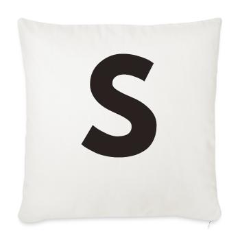 S - Sofakissenbezug 45 x 45 cm - Naturweiß  - Vorne