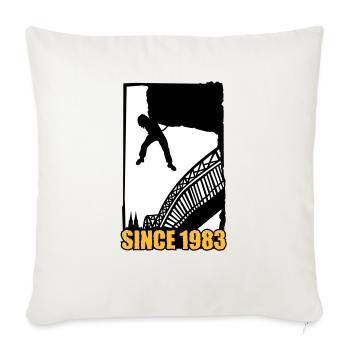 Montez Cologne Hohenzollern pont - Housse de coussin décorative 45 x 45 cm - blanc nature - Devant