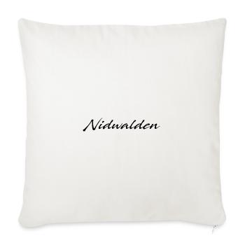 Nidwalden - Housse de coussin décorative 45 x 45 cm - blanc nature - Devant
