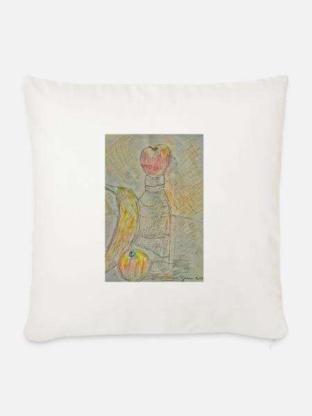 Stillleben - Sofakissenbezug 45 x 45 cm - Naturweiß