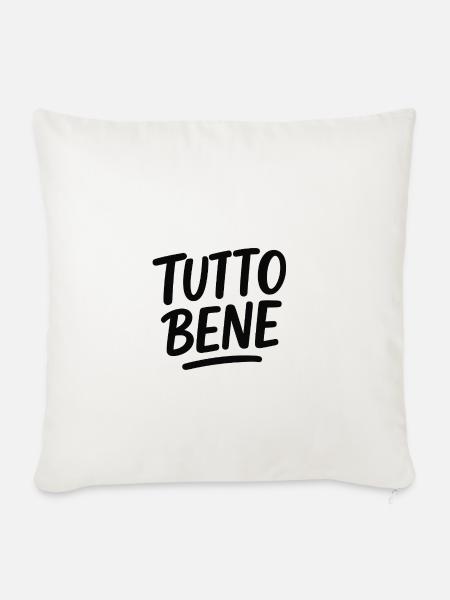 Tutto Bene - Sofakissenbezug 45 x 45 cm - Naturweiß 