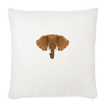 Wildtiere - Sofakissenbezug 45 x 45 cm - Naturweiß  - Vorne