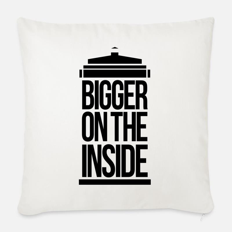Bigger on the inside - Sofakissenbezug 45 x 45 cm - Naturweiß 