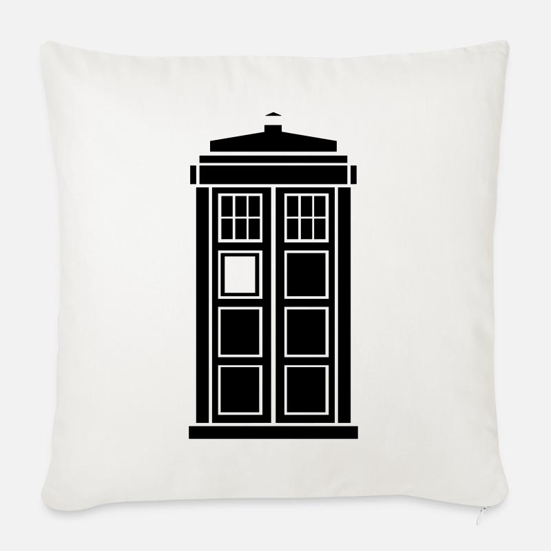 Tardis - Sofakissenbezug 45 x 45 cm - Naturweiß 