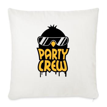 Cool Party Crew Penguin - Sofa pillowcase 17,3'' x 17,3'' (45 x 45 cm) - natural white - Front