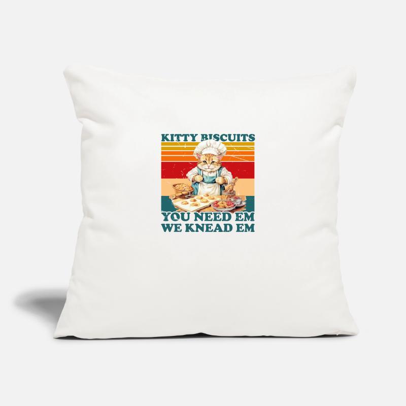 Kitty Biscuits Cat Cat Biscuits Baker Baker Housse de coussin décorative 45 x 45 cm