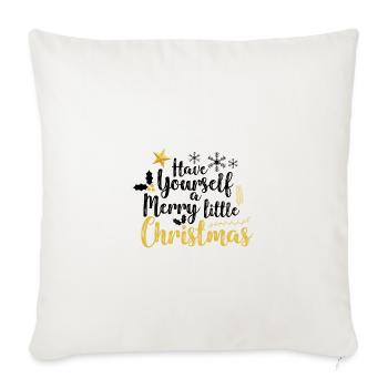 PASSEZ UN JOYEUX PETIT NOËL - Housse de coussin décorative 45 x 45 cm - blanc nature - Devant