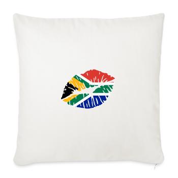 Afrique du Sud - Housse de coussin décorative 45 x 45 cm - blanc nature - Devant