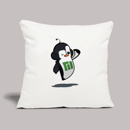 Manjaro Mascot wink hello left - Sofa pillowcase 17,3'' x 17,3'' (45 x 45 cm)