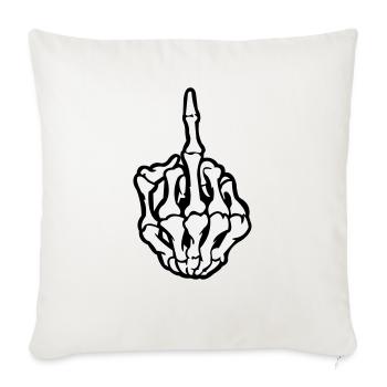 Crâne majeur - Housse de coussin décorative 45 x 45 cm - blanc nature - Devant
