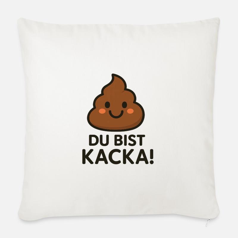 kacka - Sofakissenbezug 45 x 45 cm - Naturweiß 