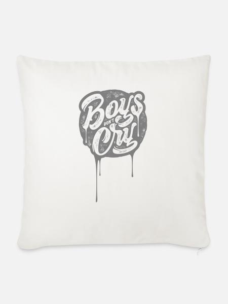 #FancyDesigns #boysdontcry Männer weinen nicht. - Sofakissenbezug 45 x 45 cm - Naturweiß