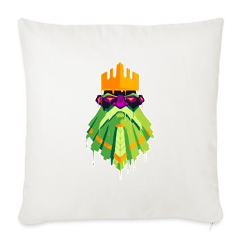 A Beautiful and Funny Dwarf King Design - Sofa pillowcase 17,3'' x 17,3'' (45 x 45 cm) - natural white - Front
