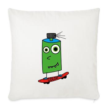 Board sprayer - Sofa pillowcase 17,3'' x 17,3'' (45 x 45 cm) - natural white - Front