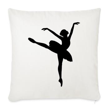 Ballet Dancer - Sofa pillowcase 17,3'' x 17,3'' (45 x 45 cm) - natural white - Front