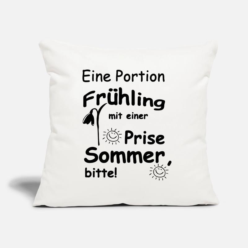 Frühling & Sommer Sprüche, Geschenk, Fun Sofakissenbezug 45 x 45 cm