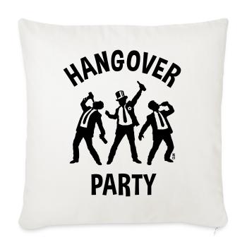 Hangover Party (Bachelor Party Beer B) - Sofa pillowcase 17,3'' x 17,3'' (45 x 45 cm) - natural white - Front