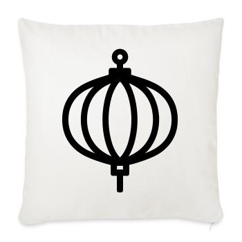 Chinese Lantern - Sofa pillowcase 17,3'' x 17,3'' (45 x 45 cm) - natural white - Front
