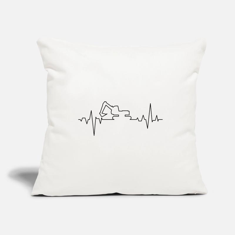 Excavator Pulse Gift Excavator Driver Construction Site Sofa pillowcase 17,3'' x 17,3'' (45 x 45 cm)