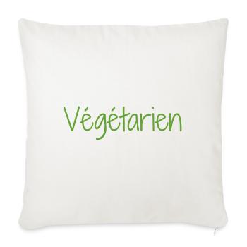 Vegetarian - Sofa pillowcase 17,3'' x 17,3'' (45 x 45 cm) - natural white - Front