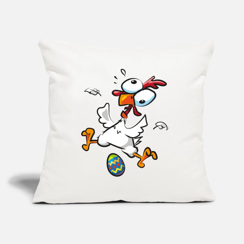 Easter Crazy Chicken Easter Egg Chickens Sofa pillowcase 17,3'' x 17,3'' (45 x 45 cm)