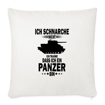 Panzer Spruch Bundeswehr Soldat Geschenk - Sofakissenbezug 45 x 45 cm - Naturweiß  - Vorne