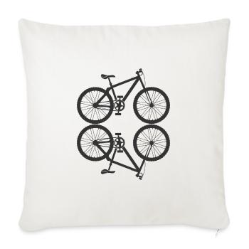 Bicycle Belgium Brussel Birthplace Gift - Sofa pillowcase 17,3'' x 17,3'' (45 x 45 cm) - natural white - Front
