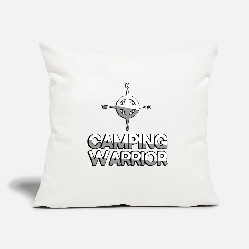 CAMPING WARRIOR + Compass - Camping Sofa pillowcase 17,3'' x 17,3'' (45 x 45 cm)