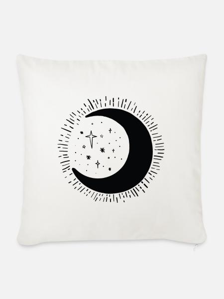 Mond - Sofakissenbezug 45 x 45 cm - Naturweiß