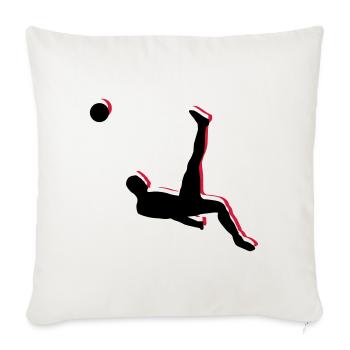 Soccer Overhead Kick Sports - Housse de coussin décorative 45 x 45 cm - blanc nature - Devant