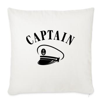 CAPTAIN CAPTAIN'S CAP - Sofa pillowcase 17,3'' x 17,3'' (45 x 45 cm) - natural white - Front