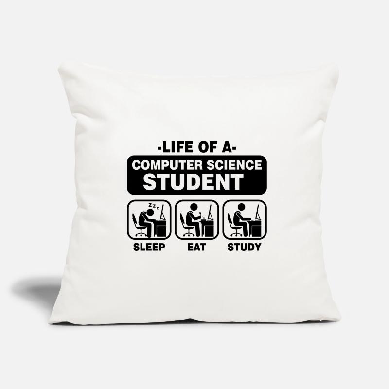 Student Computer Science Programming Gift Nerd Admin Sofa pillowcase 17,3'' x 17,3'' (45 x 45 cm)