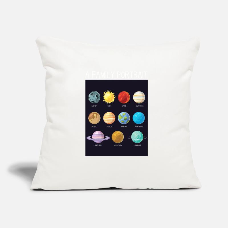Outer Space Nerd Solar System Planets Sun Moon Sofa pillowcase 17,3'' x 17,3'' (45 x 45 cm)