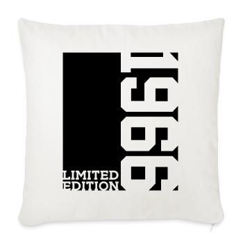 ÉDITION LIMITÉE 60E ANNIVERSAIRE 1966 - Housse de coussin décorative 45 x 45 cm - blanc nature - Devant