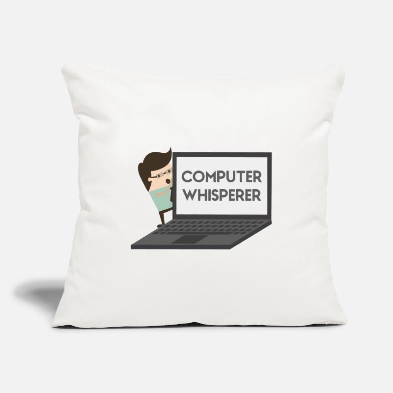 Computer Whisperer Programmer Informaticien en informatique Housse de coussin décorative 45 x 45 cm