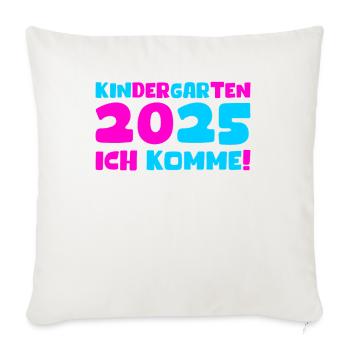 Kindergarten 2025 Kids Gift Kita 2025 Decoration - Sofa pillowcase 17,3'' x 17,3'' (45 x 45 cm) - natural white - Front