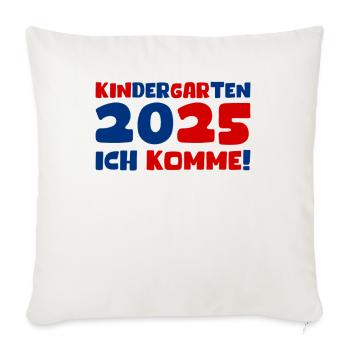 Kindergarten 2025 Kids Gift Kita 2025 Decoration - Sofa pillowcase 17,3'' x 17,3'' (45 x 45 cm) - natural white - Front