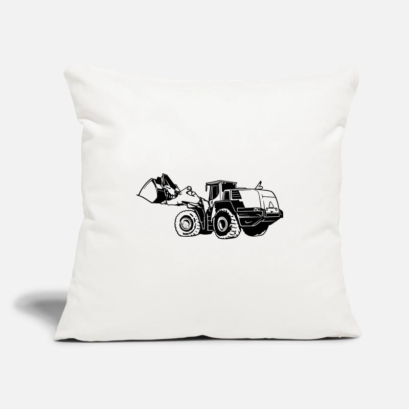 Loading machine Silhouette wheel loader quarry Sofa pillowcase 17,3'' x 17,3'' (45 x 45 cm)