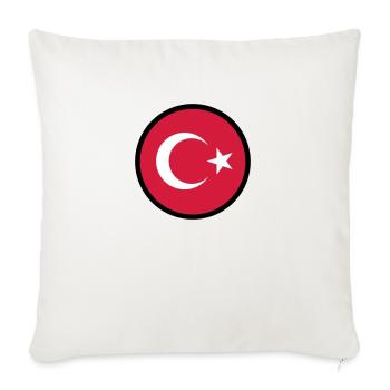 In A Sign Of Turkey - Sofa pillowcase 17,3'' x 17,3'' (45 x 45 cm) - natural white - Front