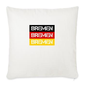 STADT BREMEN, DEUTSCHLAND - Sofakissenbezug 45 x 45 cm - Naturweiß  - Vorne