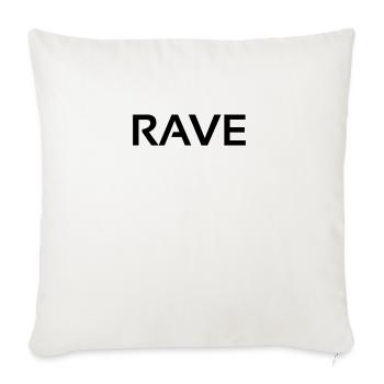 rave - Sofa pillowcase 17,3'' x 17,3'' (45 x 45 cm) - natural white - Front