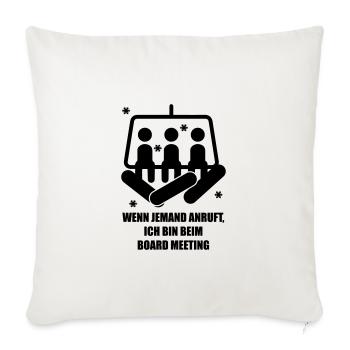 snowboard - Sofa pillowcase 17,3'' x 17,3'' (45 x 45 cm) - natural white - Front